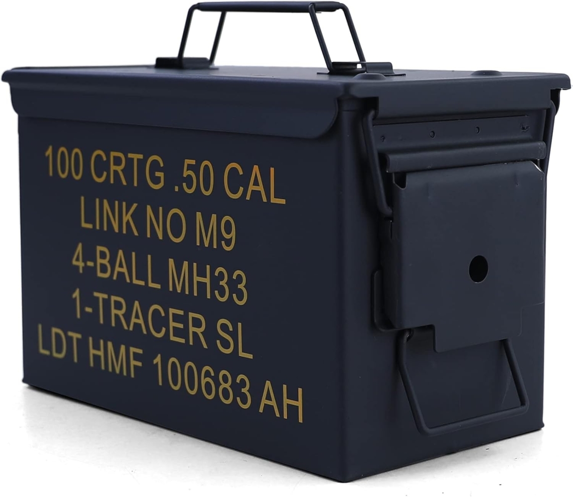Munitionskiste Ammo Box Metallkiste Transport Metallbox 305x155x190mm schwarz Bild 1
