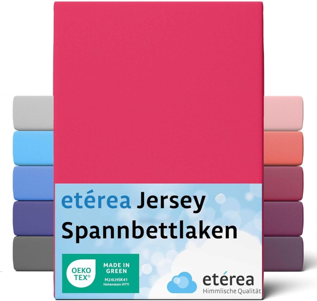 etérea Comfort Jersey Spannbettlaken Pink 200x200 cm - 200x220 cm Bild 1