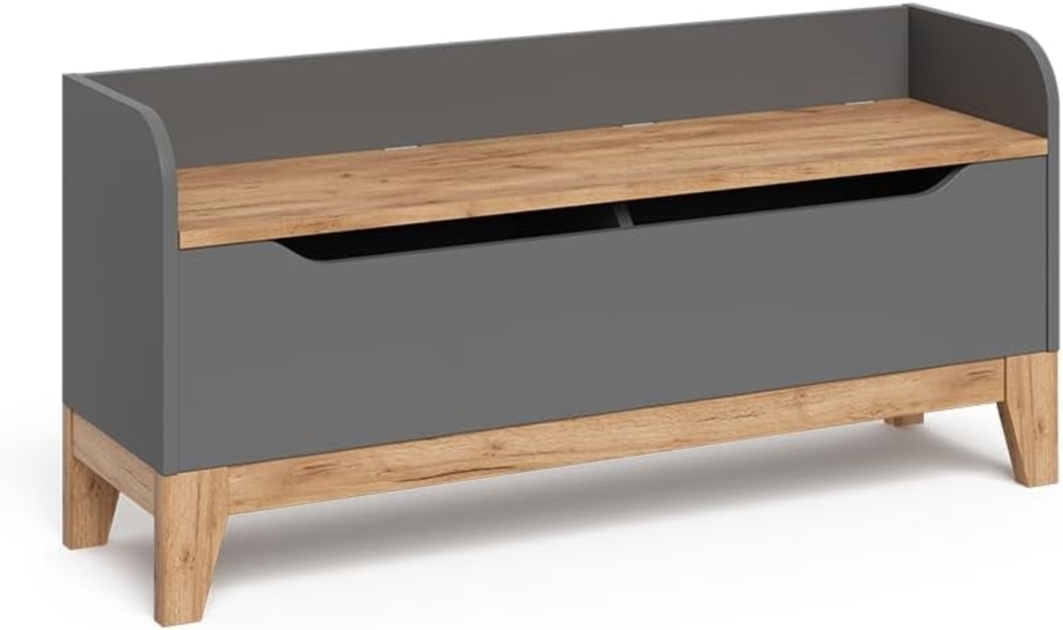 Spielzeugtruhe Malia Grau/Artisan 107.2x50 cm mit Sitzfläche Vitalispa Bild 1