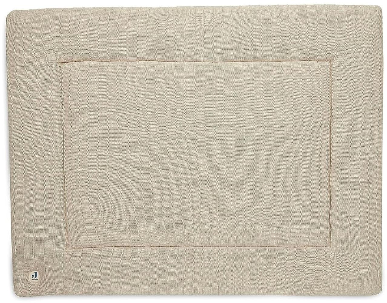 Jollein Pure Knit Laufstallteppich 75 x 95 cm Nougat Beige Bild 1