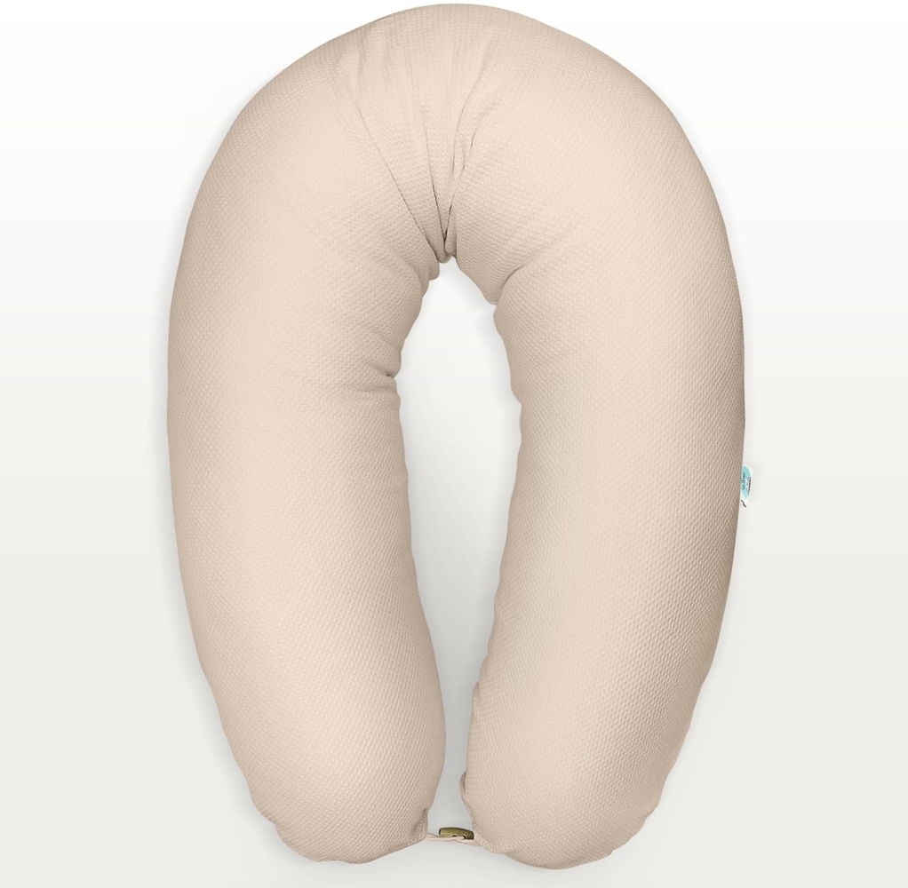 sei Design XXL Stillkissen ergonomisch 190x30 Schwangerschaftskissen Seitenschläferkissen Komfortkissen Erwachsene Baby Kissen mit Bezug 100% Baumwolle Bild 1