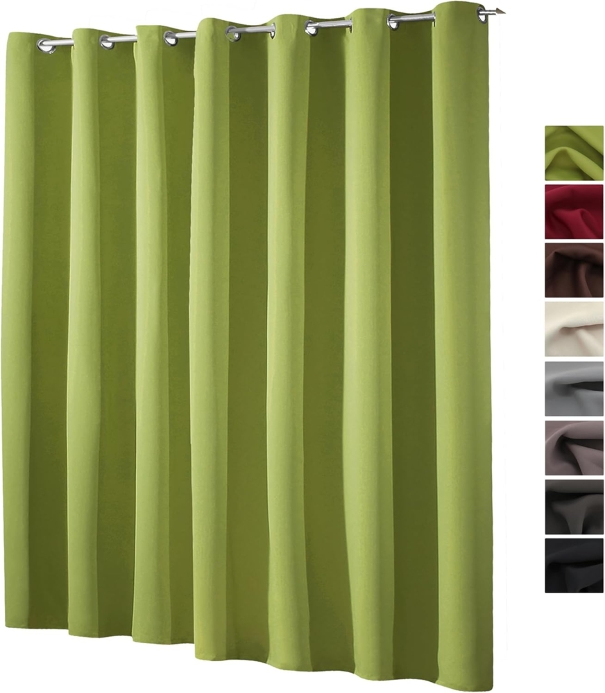 heimtexland Verdunkelungsvorhang XL Thermo Ösenschal Verdunklungsgardine Raumteiler (1 St), Ösen, verdunkelnd, Verdunklungsstoff, blickdicht, Sonnenschutz, Verdunklung, Kälteisolierung, Schalldämmung Bild 1
