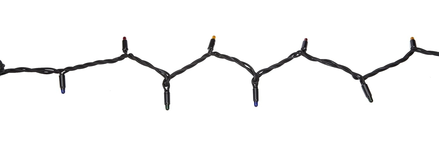 System Expo "Lichterkette EXTRA 10m" 100 Leuchtmittel multicolor, IP44 Bild 1