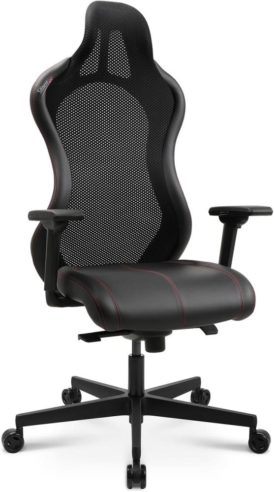 Topstar Bürostuhl Gamingstuhl Sitness RS Sport Plus Continental Kunstleder inkl. Armlehnen schwarz mit Lordosenkissen Bild 1