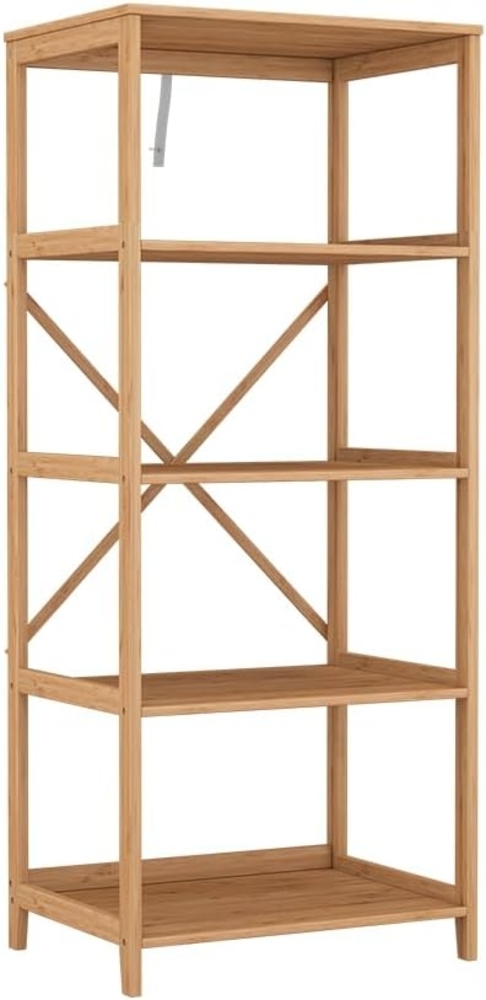 Bücherregal Novaro Bambus 48.3 x 114 cm mit 5 Fächern Vicco Bild 1