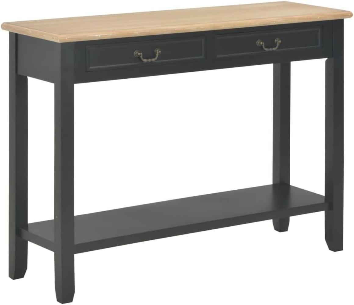 vidaXL Konsolentisch Schwarz 110 x 35 x 80 cm Holz 249903 Bild 1