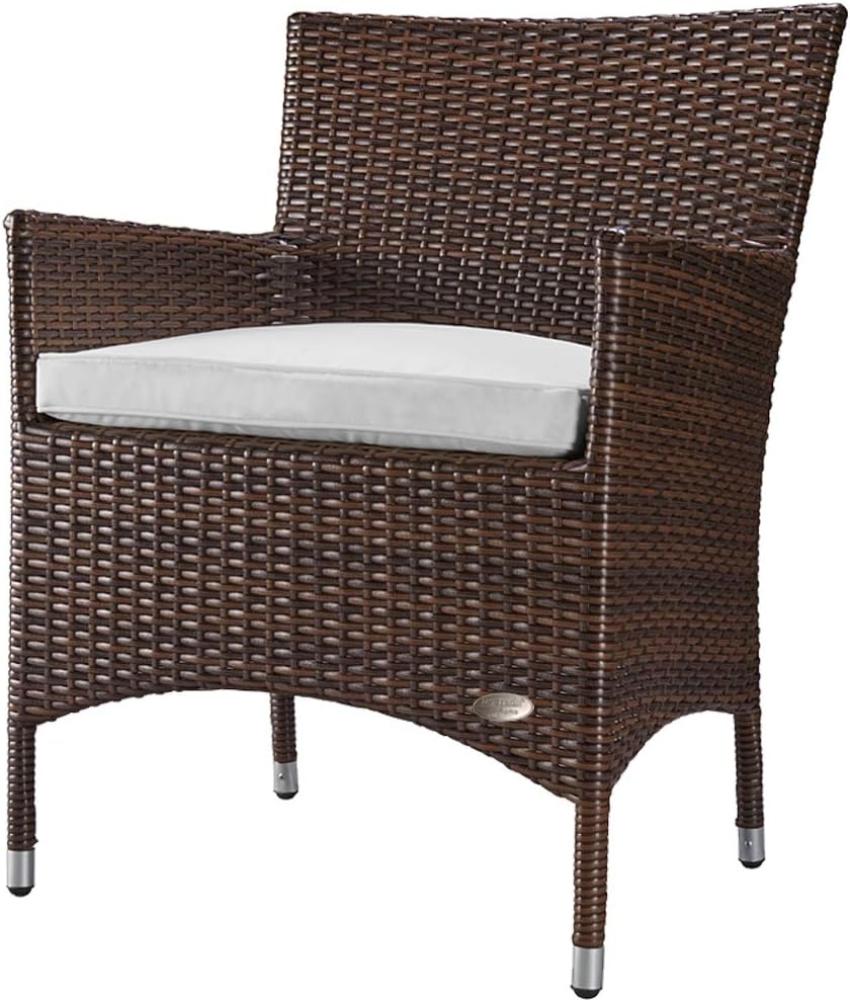 XXXL Rattan Stuhl Trento, Farbe Braun Bild 1