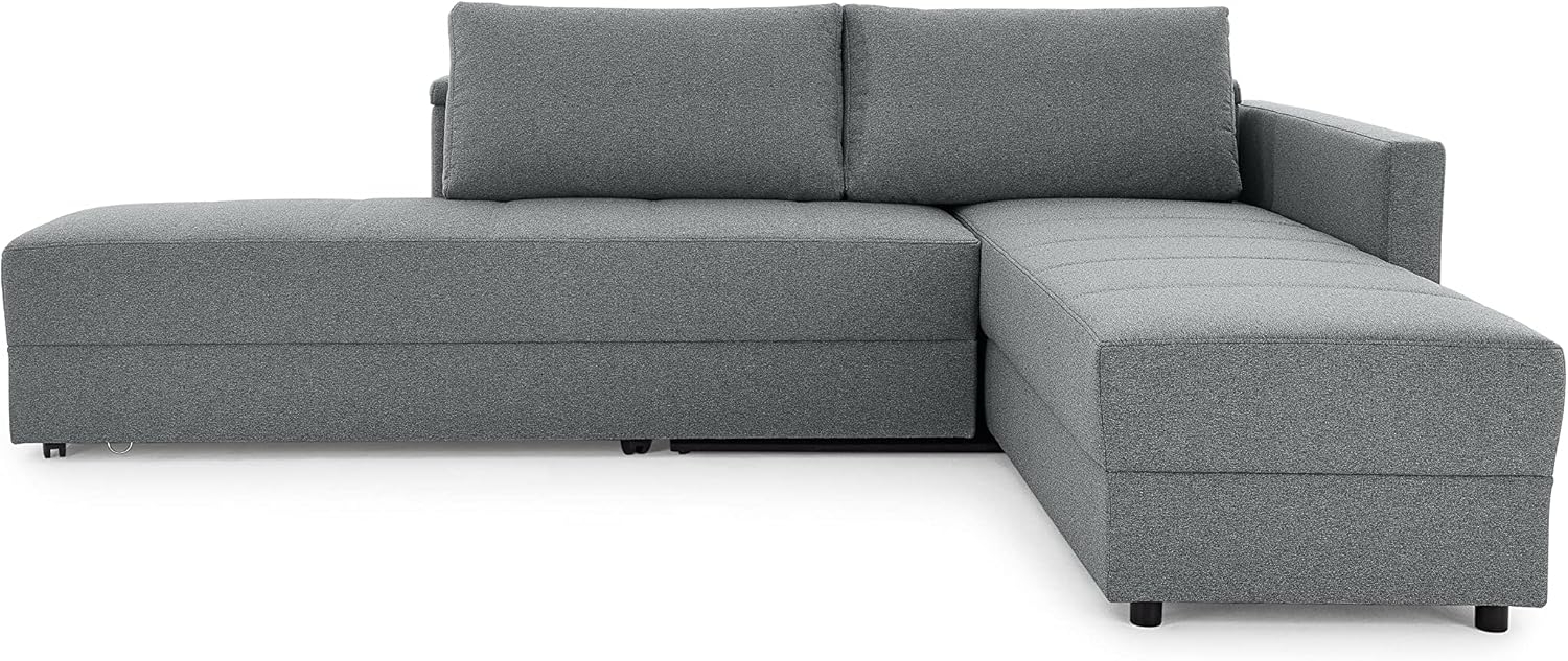 LOOKS by Wolfgang Joop Looks III Designer Sofa mit Boxspringfederung, Ecksofa mit Bettfunktion, dunkelgrau, 287 x 229 x 77 cm Bild 1