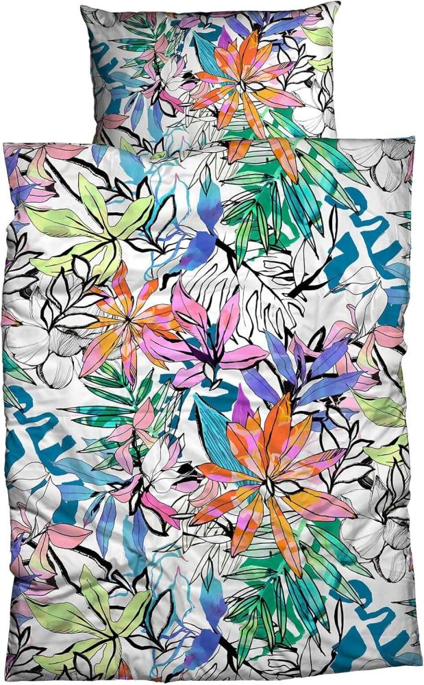 Traumschlaf Mako Satin Bettwäsche Minako multicolor|135x200 cm + 80x80 cm Bild 1