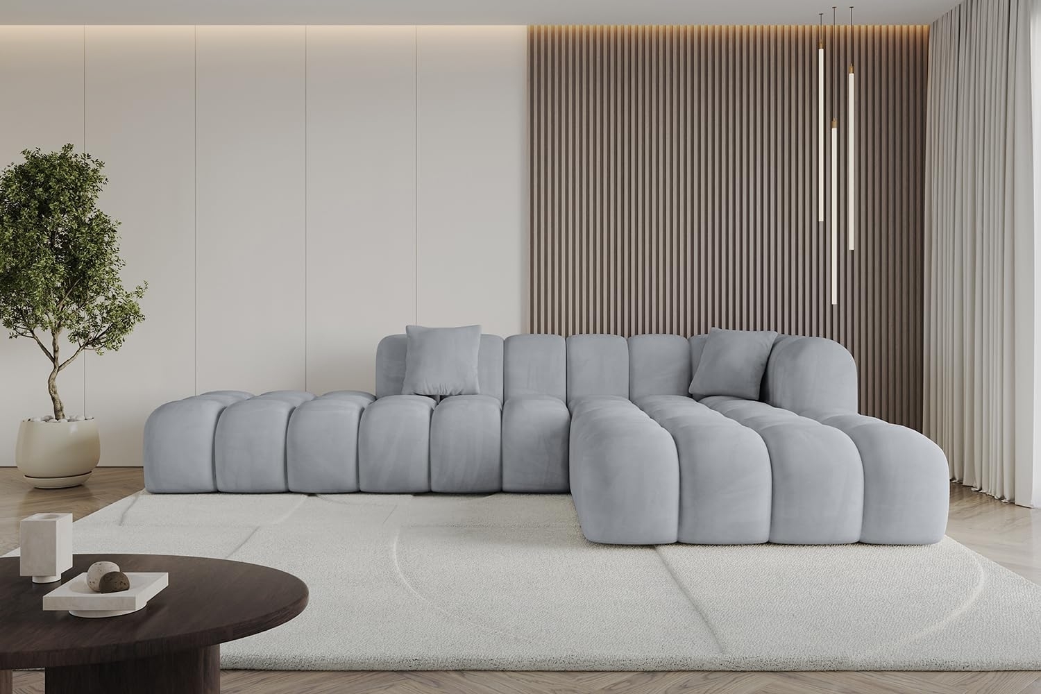 ALTDECOR Ecksofa OLEA-L2, Sofa Praktische Bequeme Funktionsecke Couch L-Form Eckcouch, Corner Sofa U-Form Vielseitige Sofa Wohnlandschaft Wohnzimmer Bild 1