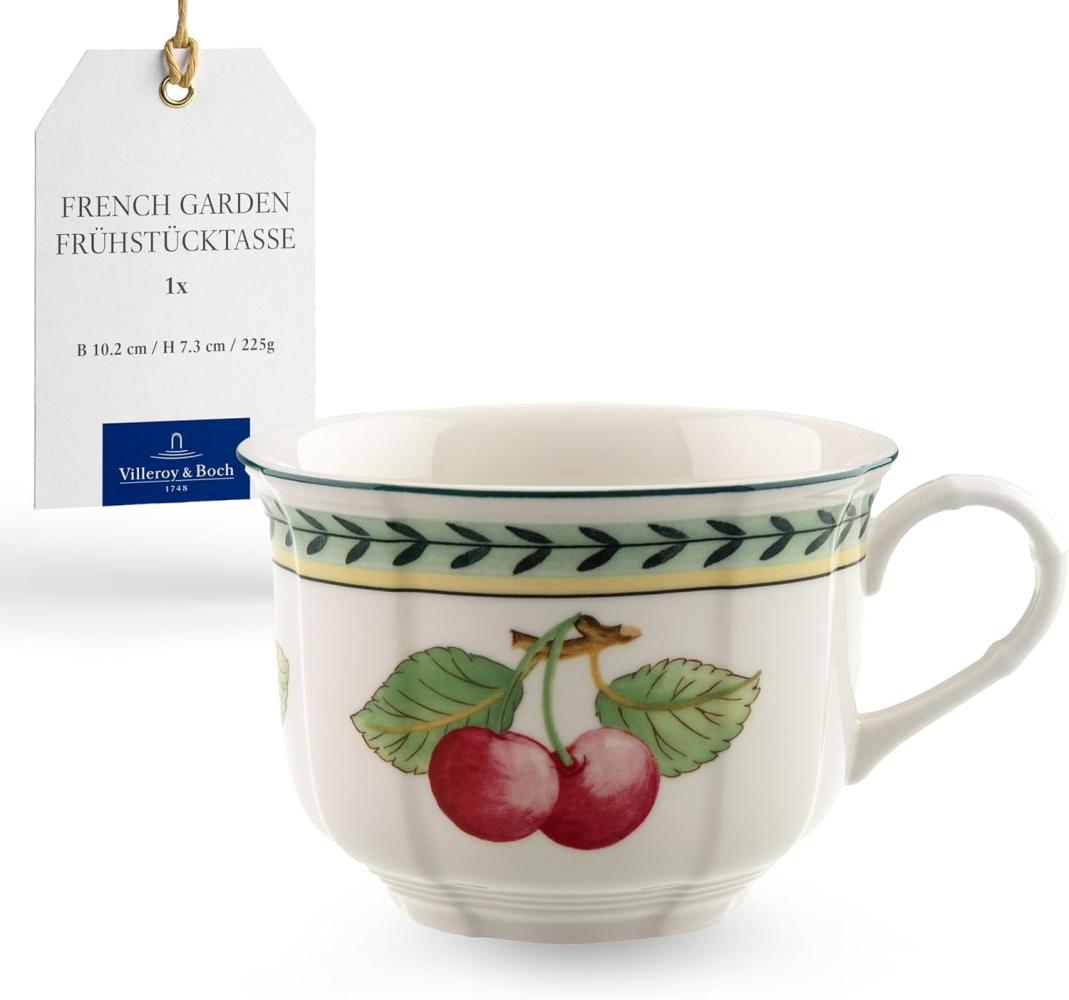 Frühstücksobertasse French Garden Fleurence Villeroy und Boch Kaffeetasse - Mikrowelle geeignet, Spülmaschinenfest Bild 1