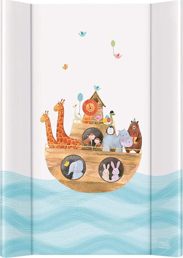 Ceba Baby Wickelauflage Wickelunterlage Wickeltischauflage 2 Keil 80x50 cm, 70x50 cm Abwaschbar für Mädchen und Junge - Arka 70x50 Bild 1