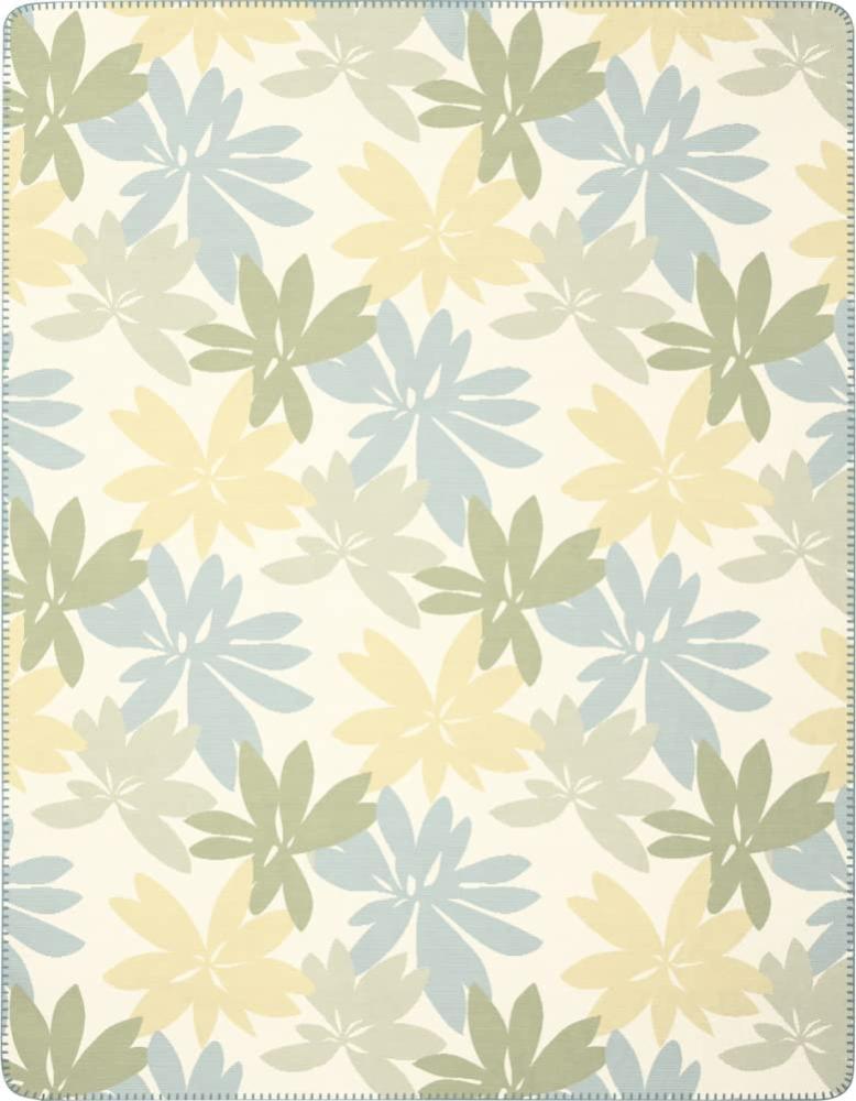 Biederlack Wohndecke Plumeria | 150x200 cm | blue Bild 1