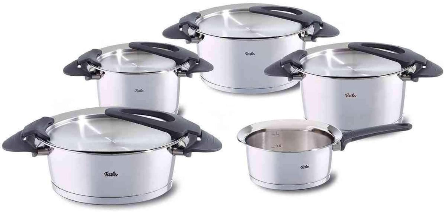 Fissler Intensa® Topf-Set 5-tlg. mit Metalldeckel und Stielkasserolle Bild 1