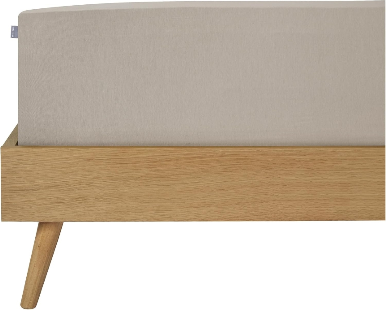 Schiesser Spannbettlaken Jessi - Edeljersey - 150 x 200 cm - Helltaupe Bild 1