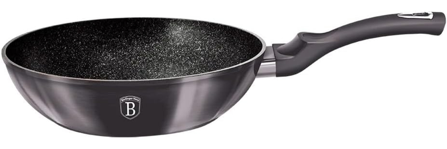 Berlinger Haus Berlinger Haus Granit-Wok-Pfanne 28 cm Metallic Line Carbon Pro BH6900 Bild 1