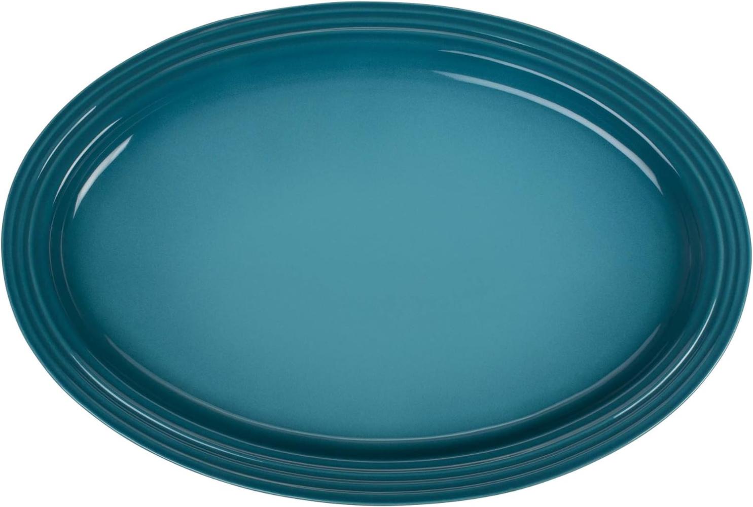 Le Creuset Servierplatte oval 46 cm Karibik Bild 1