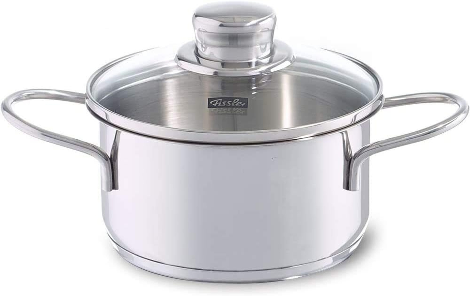 Fissler Kochtopf Häppchen, Edelstahl 18/10 (2-tlg), Induktions-geeignet, inklusive Glasdeckel Bild 1