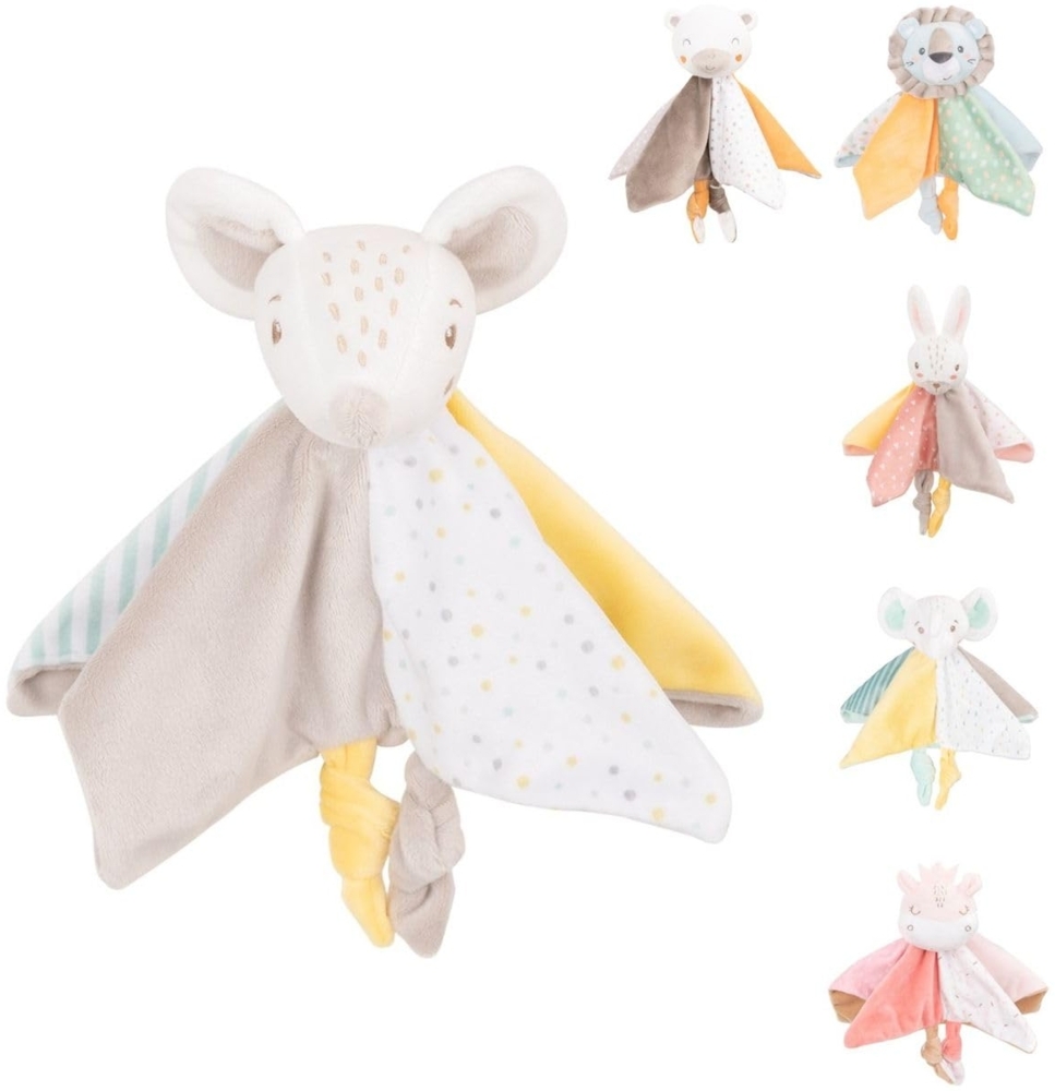 Kikkaboo Baby Schmusetuch Doudou, Rassel, Kuscheltier, Einschlafhilfe, ab Geburt beige gelb Bild 1