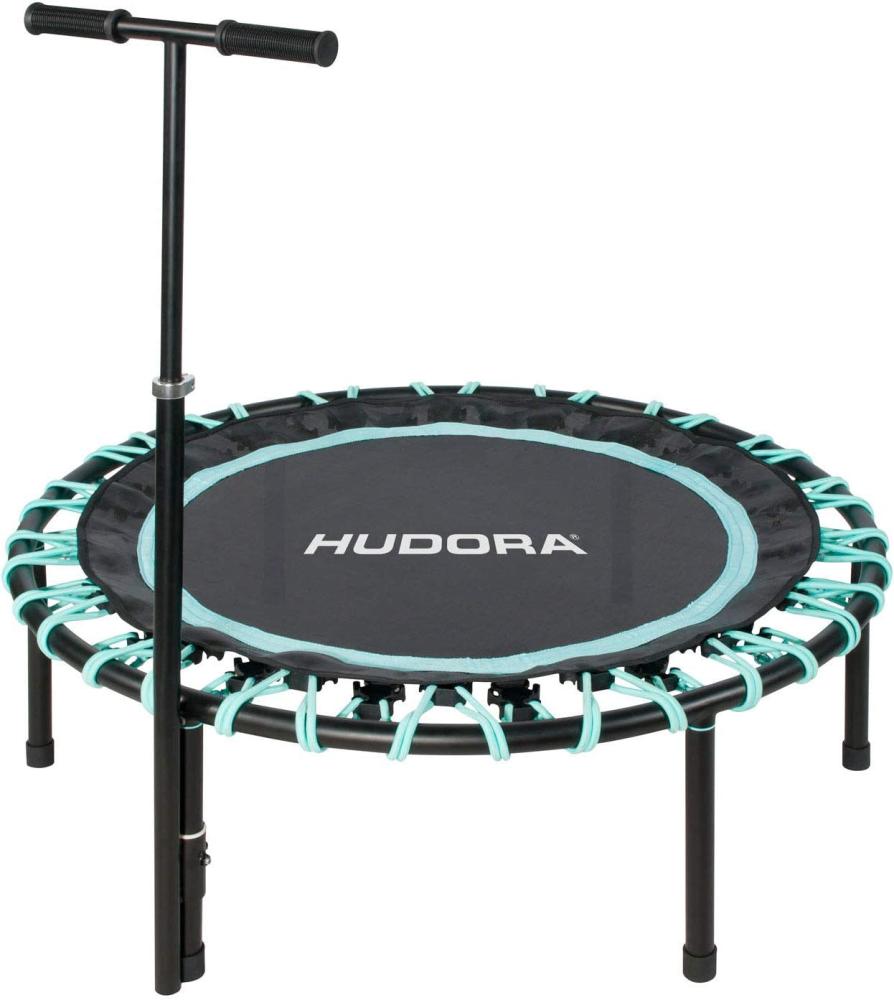 HUDORA Trampolin Sky 110cm Fitnessgerät, schwarz/türkis Bild 1