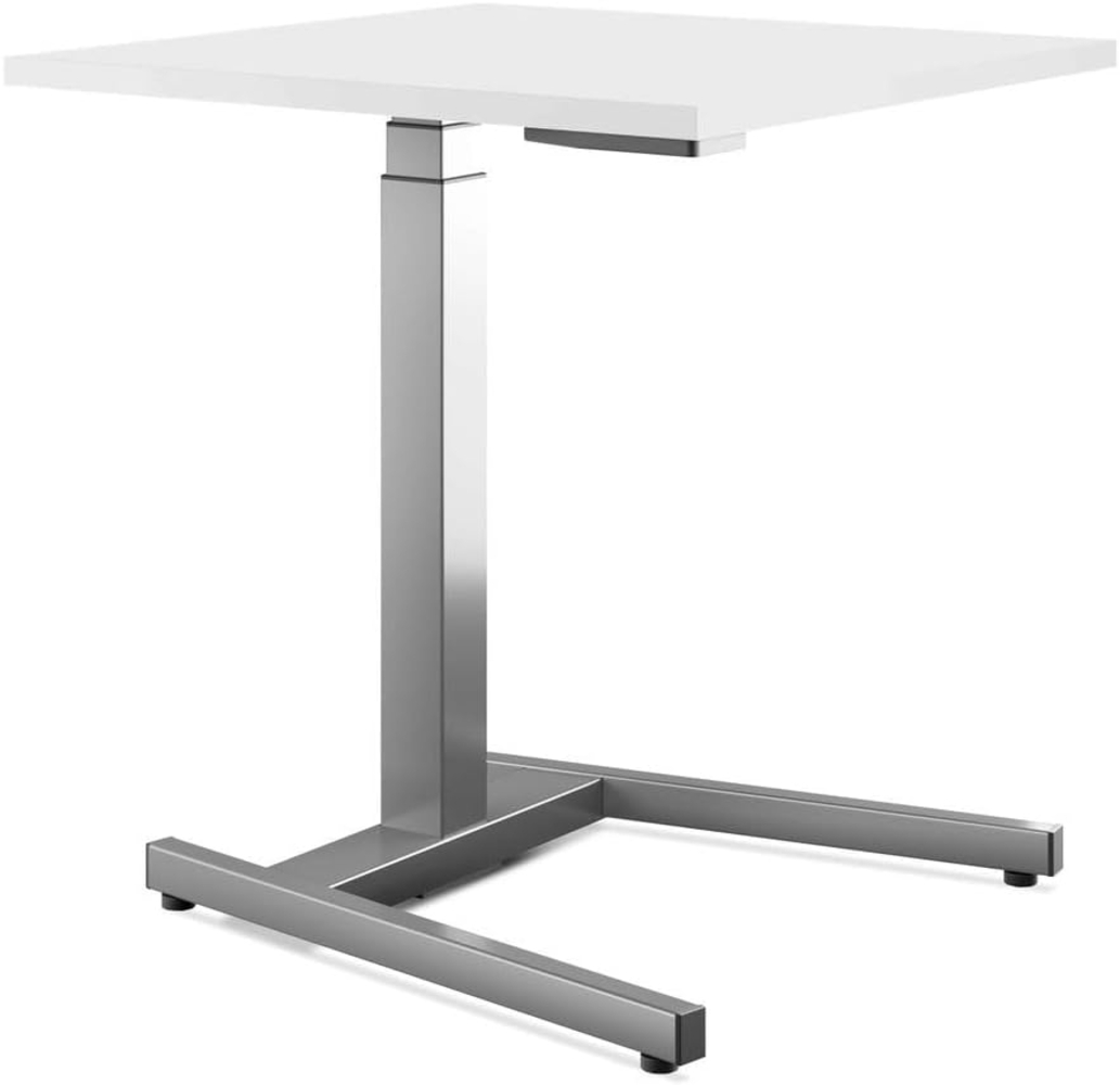 Schreibtisch Master | mit Gasfeder | 68 bis 118 cm | 100x65 cm | Silber Bild 1