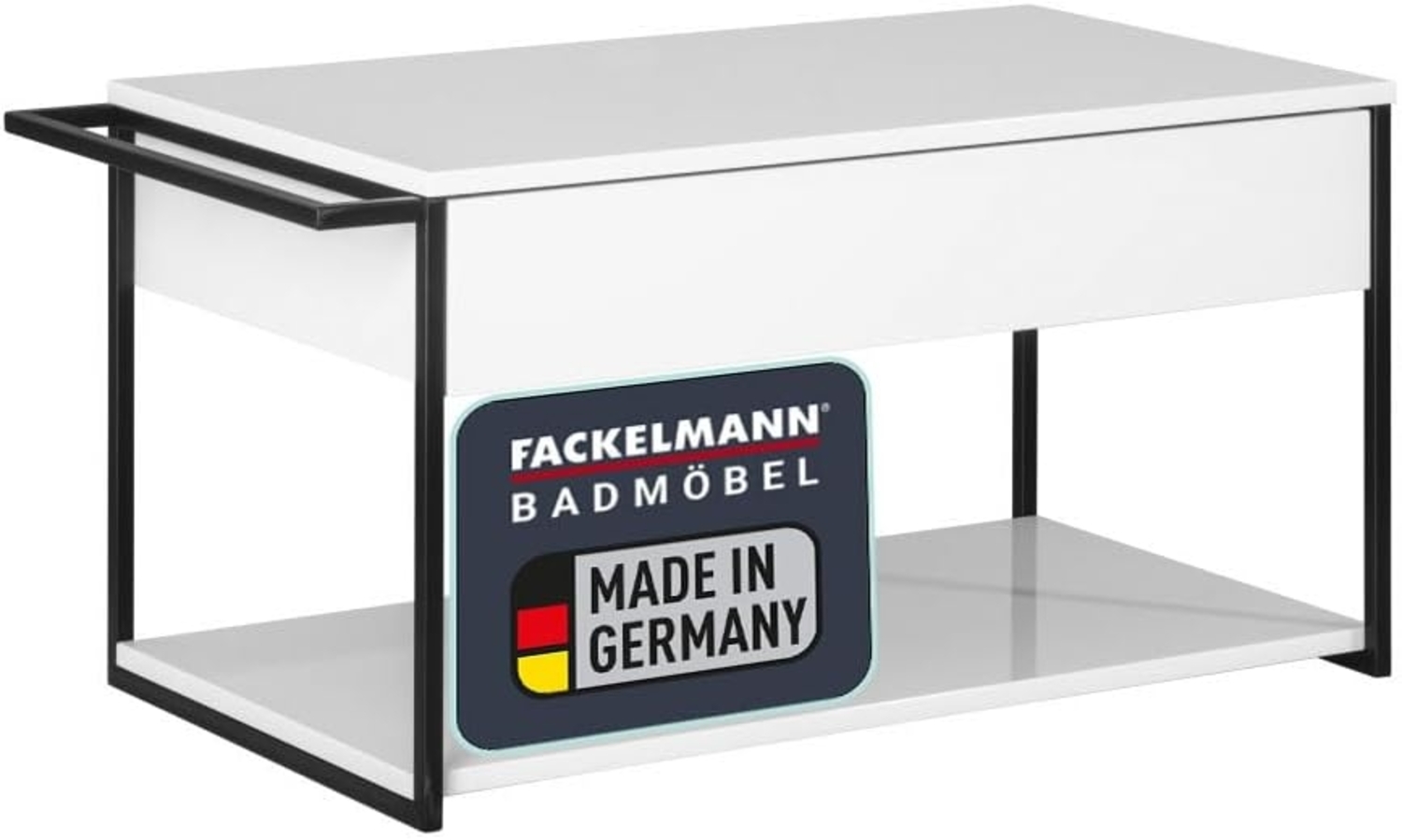 Fackelmann NEW YORK Waschtischunterschrank 88 cm breit, Weiß Bild 1
