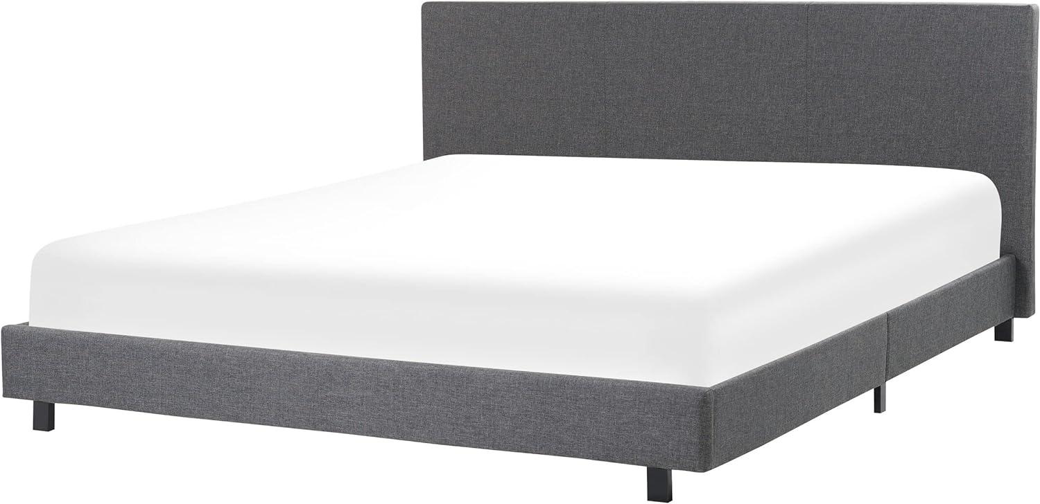 Wasserbett ALBI 180 x 200 cm Stoff Grau Bild 1