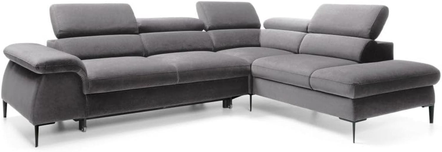 Designer Sofa Vela mit Schlaffunktion Anthrazit Rechts Bild 1