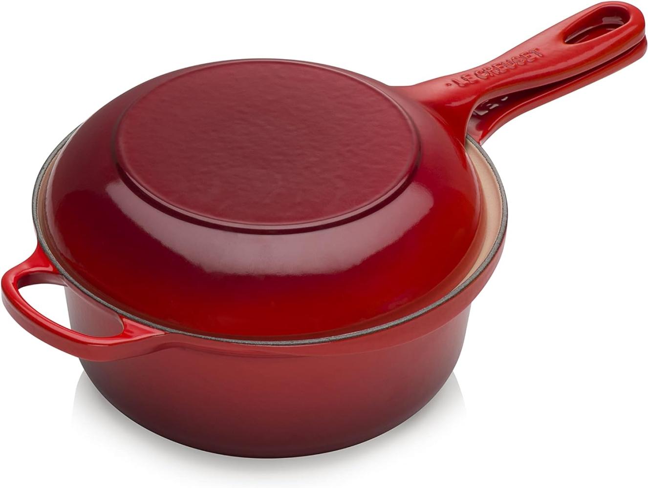 Le Creuset Marmitout Signature 22 cm Kirschrot - 20 bis 24 cm - Rot Bild 1