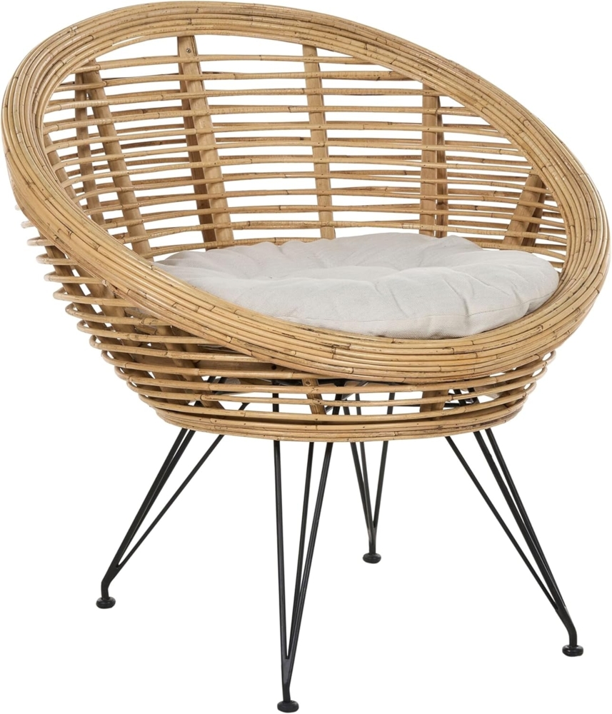Gartenstuhl MARATEA Rattan Natürlich Bild 1