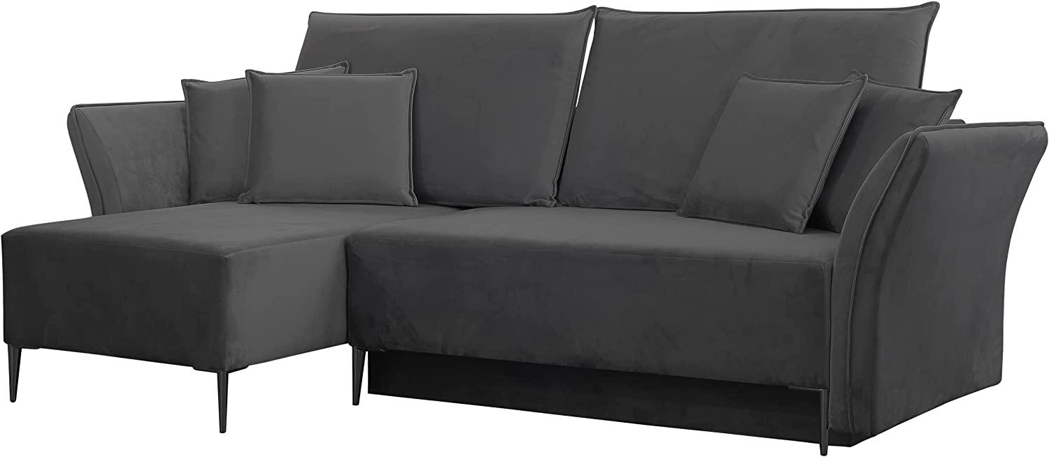 Ecksofa Mokoli (Farbe: Tiffany 19, Füße: Schwarz) Bild 1