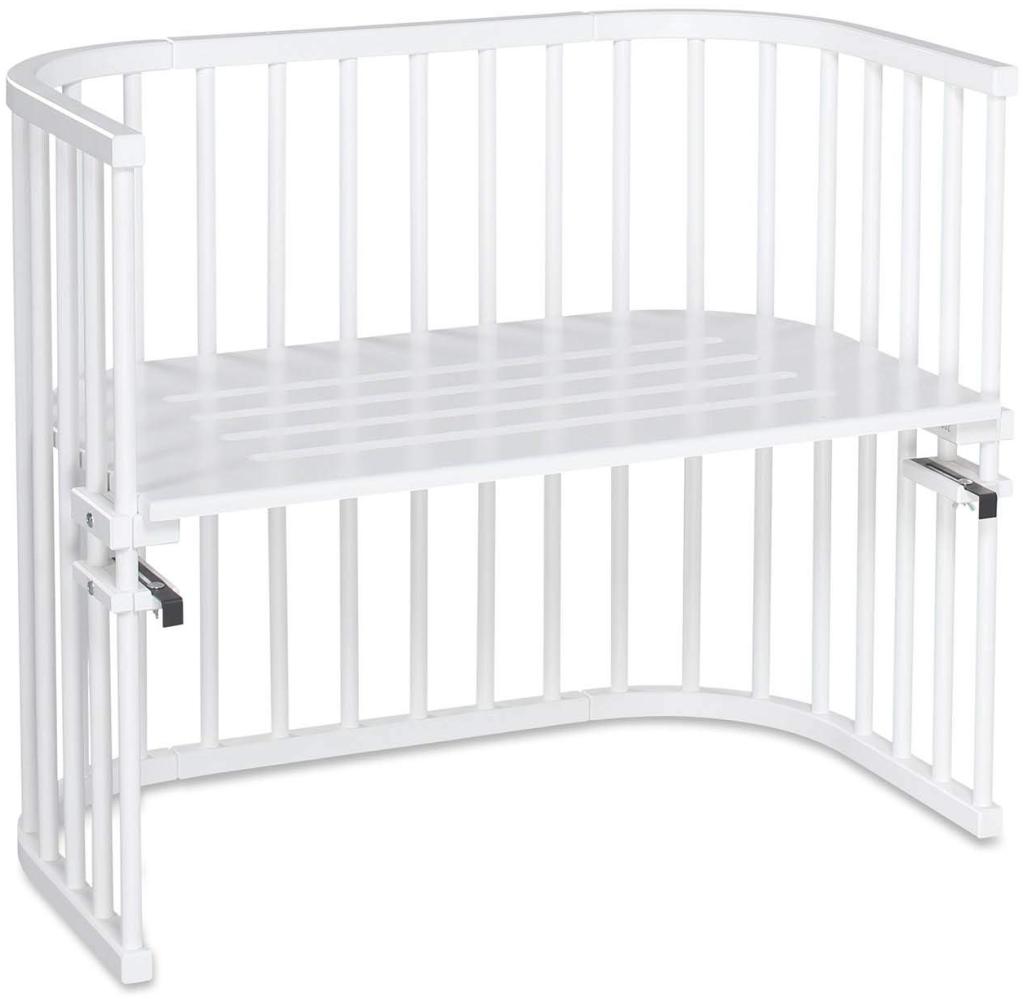 Babybay 'Maxi' Beistellbett Buche seidenmatt weiß Bild 1