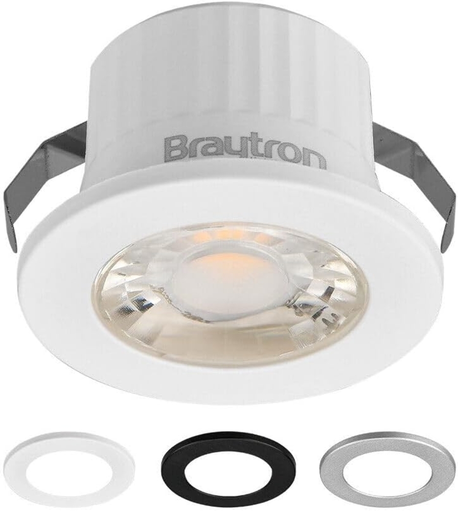 LED Minispot 3W klein Einbauleuchte Einbauspot Einbaustrahler 3 Blenden IP54 230V 4000K Bild 1