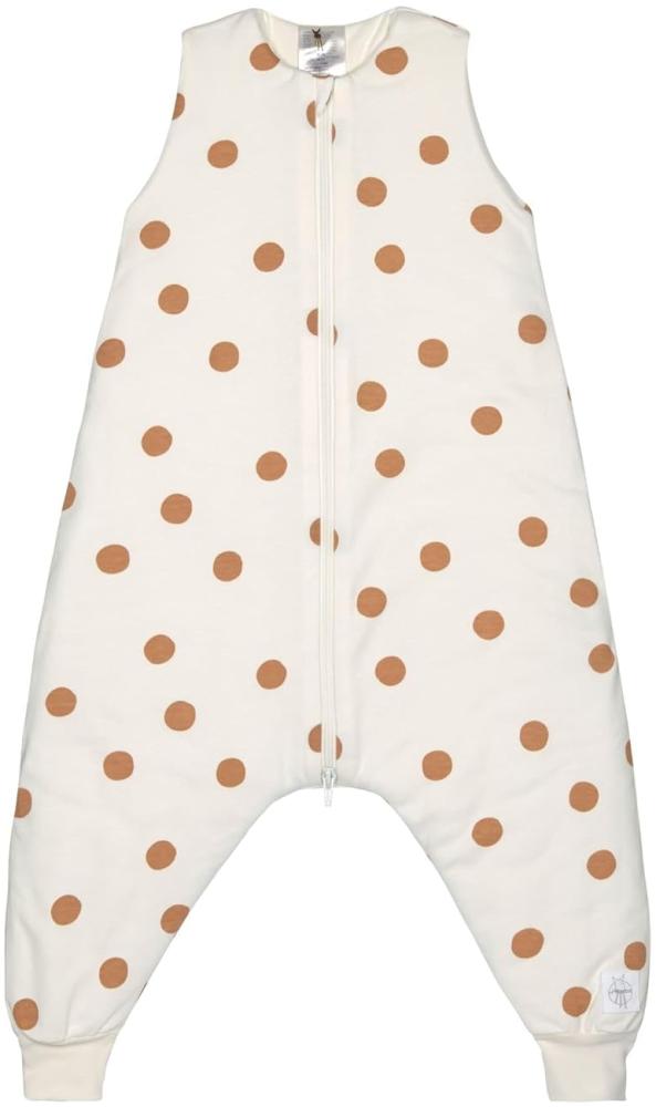 LÄSSIG Schlaf Jumpsuit Sleeping Jumper Baby Schlafsack 2022 (1-2 Jahr 80cm fit 86-92, Big Dots Milky) Bild 1