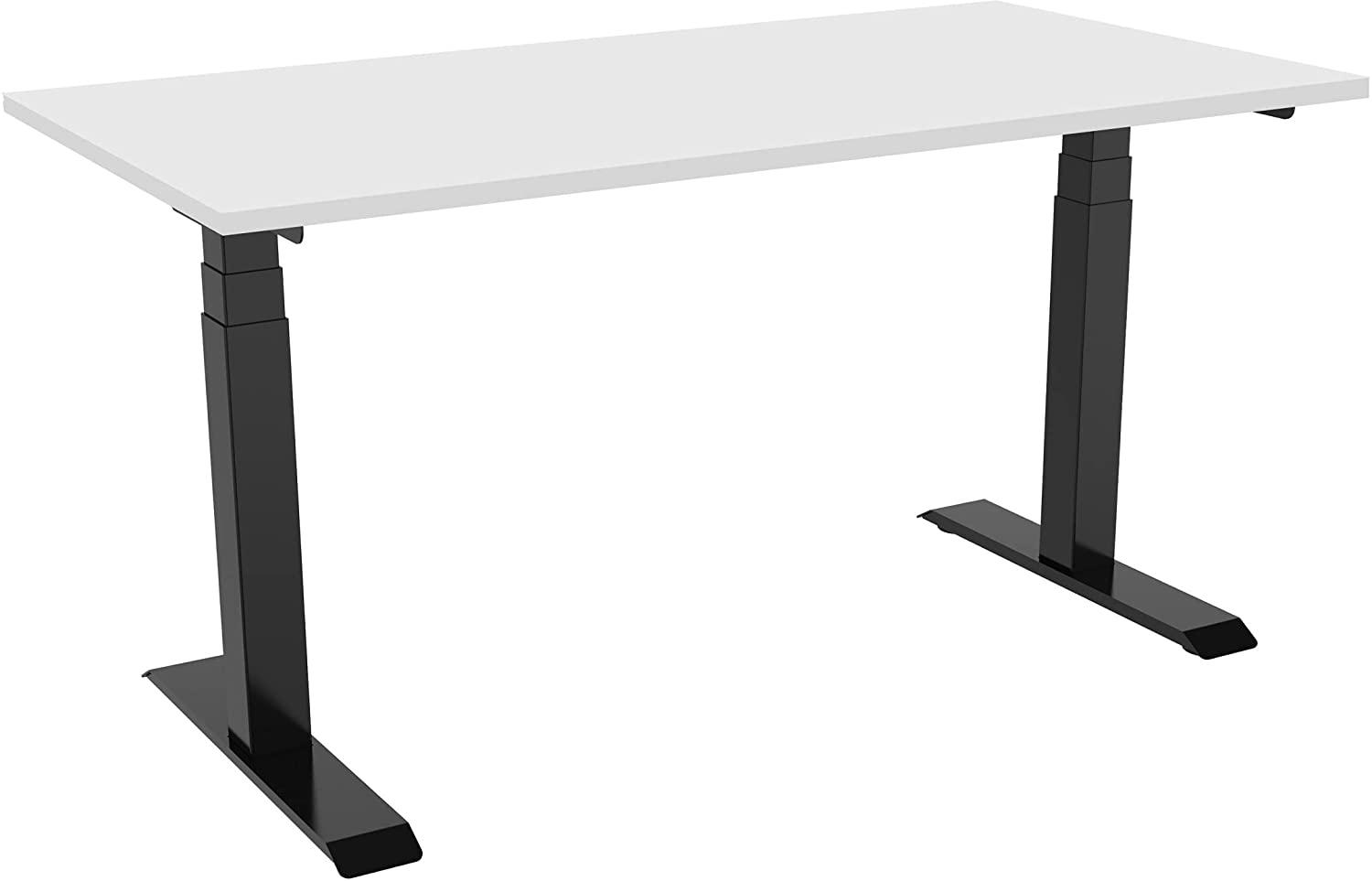 celexon elektrisch höhenverstellbarer Schreibtisch Professional eAdjust-58123 - schwarz, inkl. Tischplatte 150 x 75 cm Bild 1