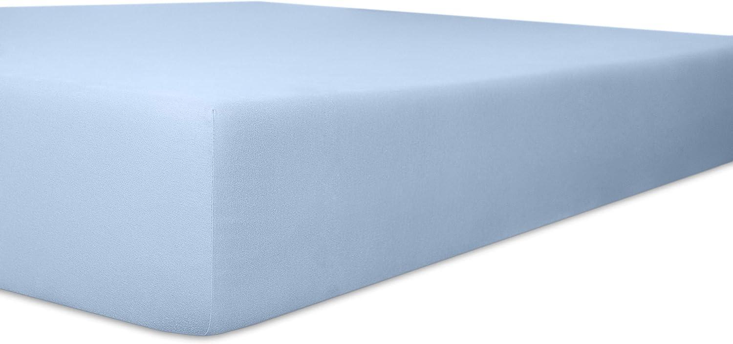 Kneer Qualität 93 Exclusive-Stretch Spannbetttuch, 120x200-130x220, 63 hellblau Bild 1