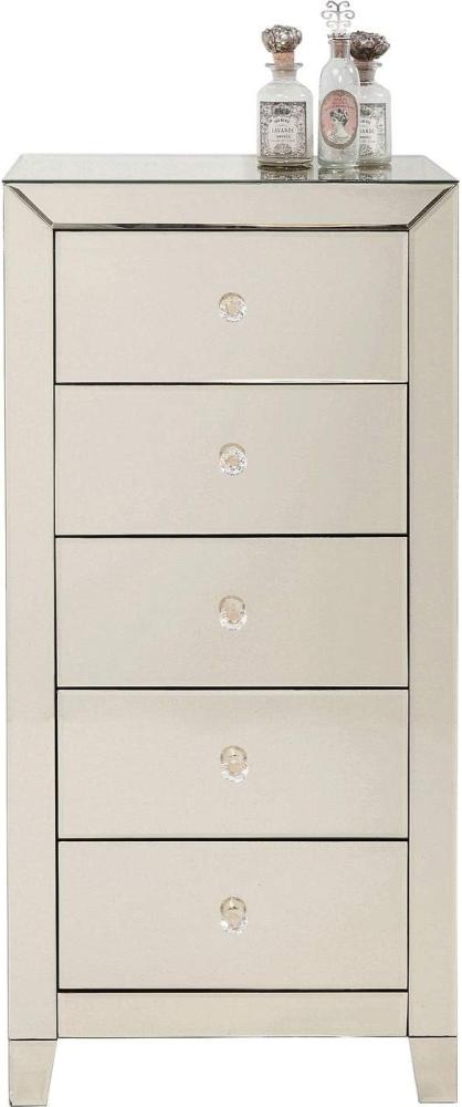 Kare Design Hochkommode Luxury Champagne 5 Schübe, 110x49x41cm Bild 1