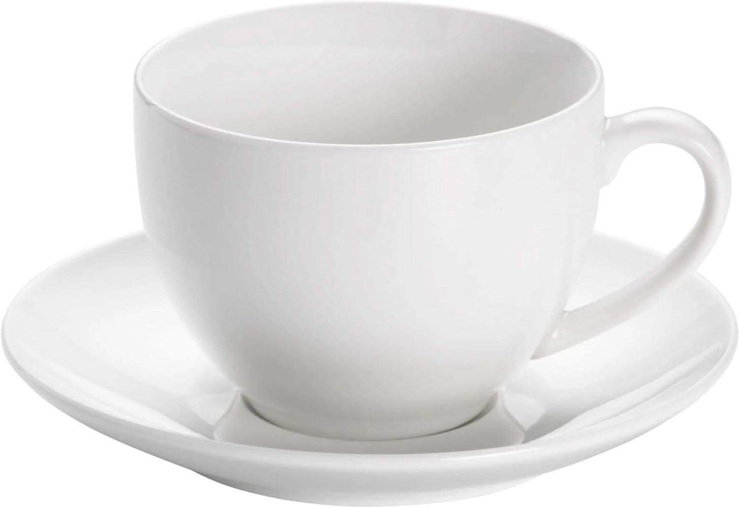 Teetasse mit Untertasse 14,5 cm / Maxwell & Williams / White Basics / Round / Tasse Bild 1