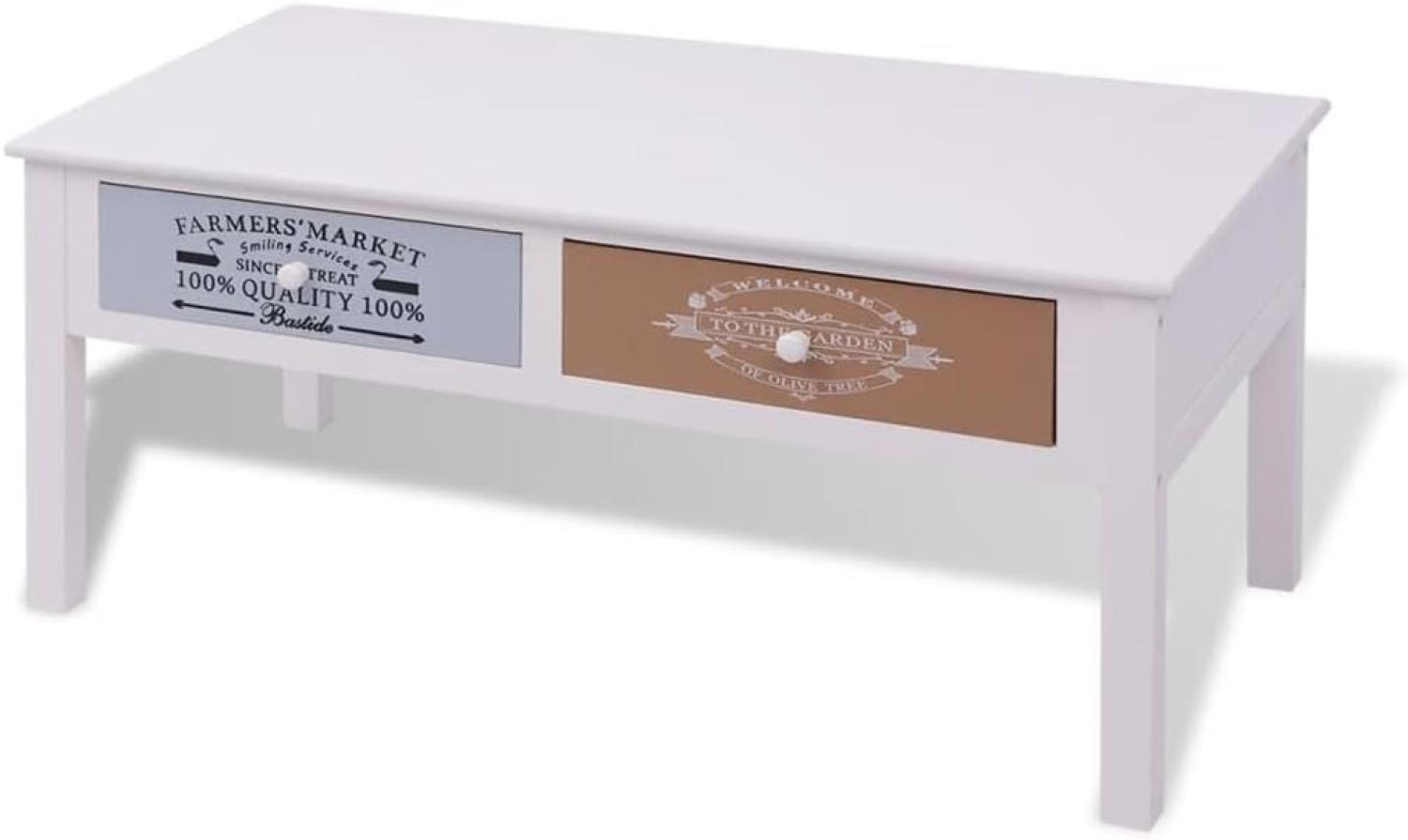 vidaXL Couchtisch Französischer Stil Holz Bild 1