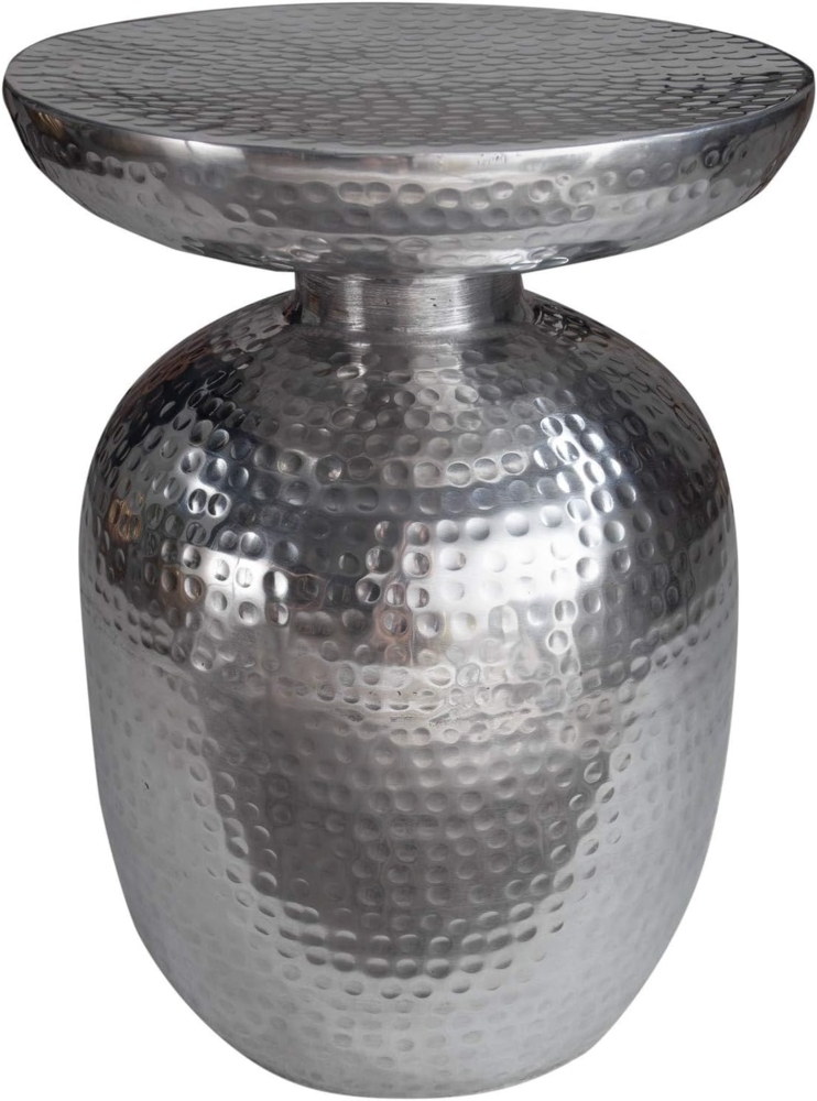 riess-ambiente Beistelltisch ORIENT 50cm silber (Einzelartikel, 1-St), Hammerschlag Design · Metall · Handarbeit · orientalischer Stil Bild 1