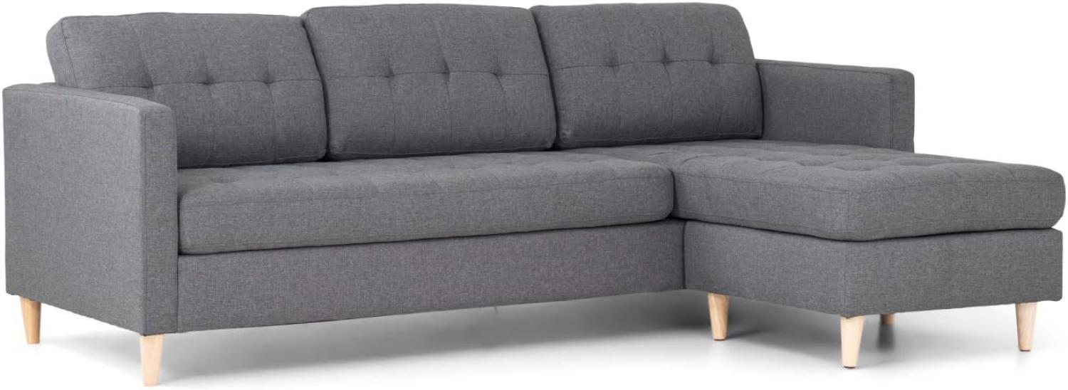 Ecksofa Mars grau Stoffsofa Eckgarnitur Couchgarnitur Couch Sofa Wohnlandschaft Bild 1