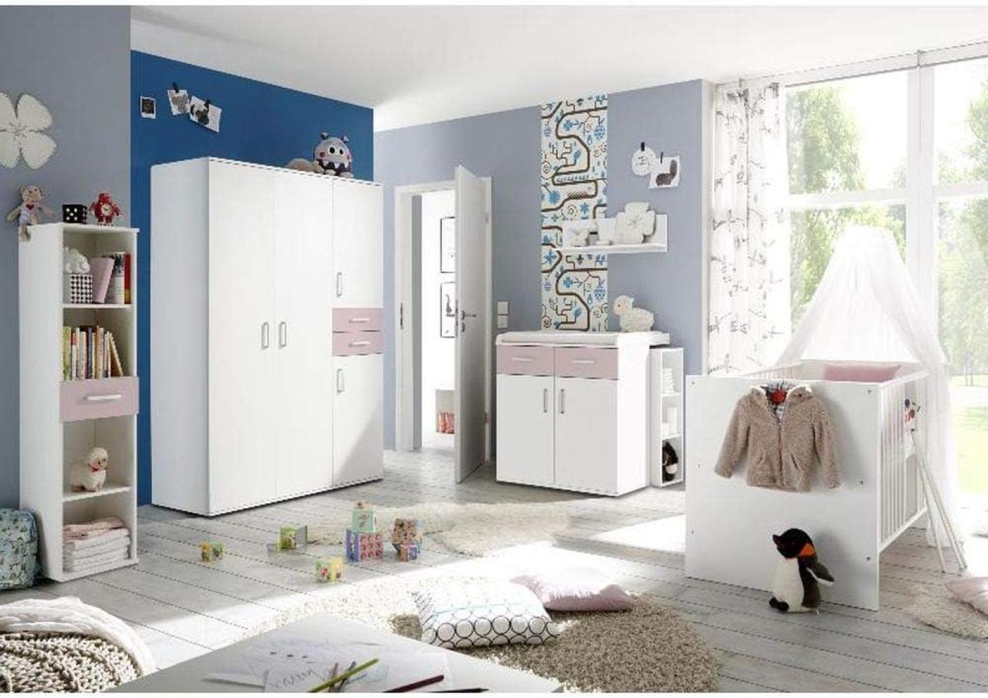 Storado 'Sienna' 7-tlg. Babyzimmer-Set weiß matt/flieder Bild 1