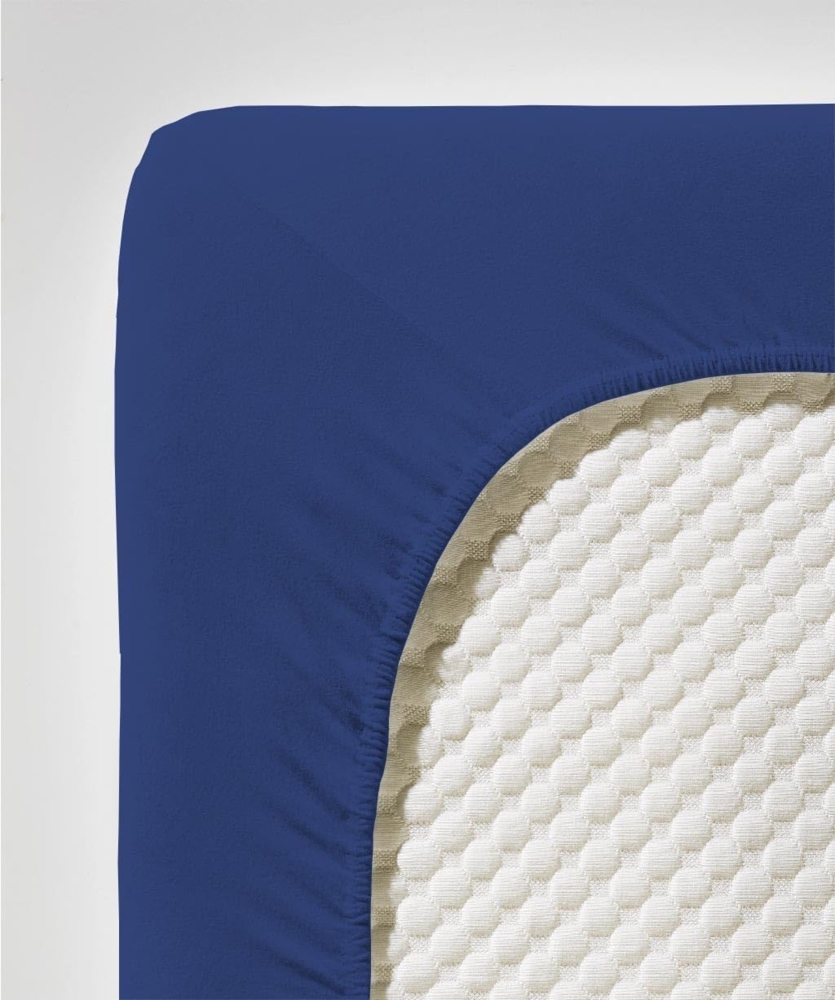 fleuresse Spannbettlaken Comfort, Mako-Jersey, Gummizug: rundum, (1 Stück), langlebig & bügelfrei,Perfekte Passform durch POWER-STRETCH Bild 1