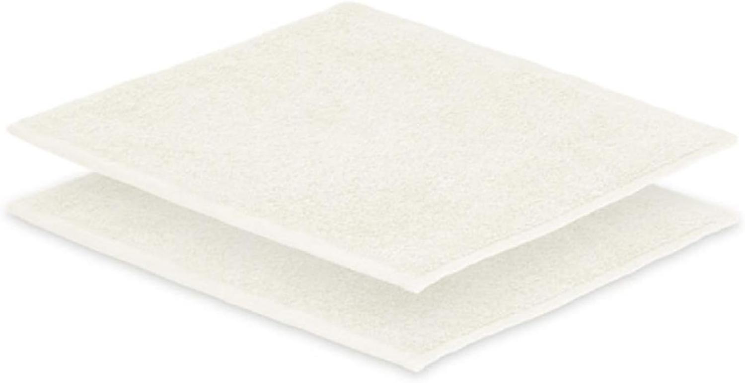 2x Seiftuch Frottier 500 g/m² 30 x30 cm Naturweiß Bild 1