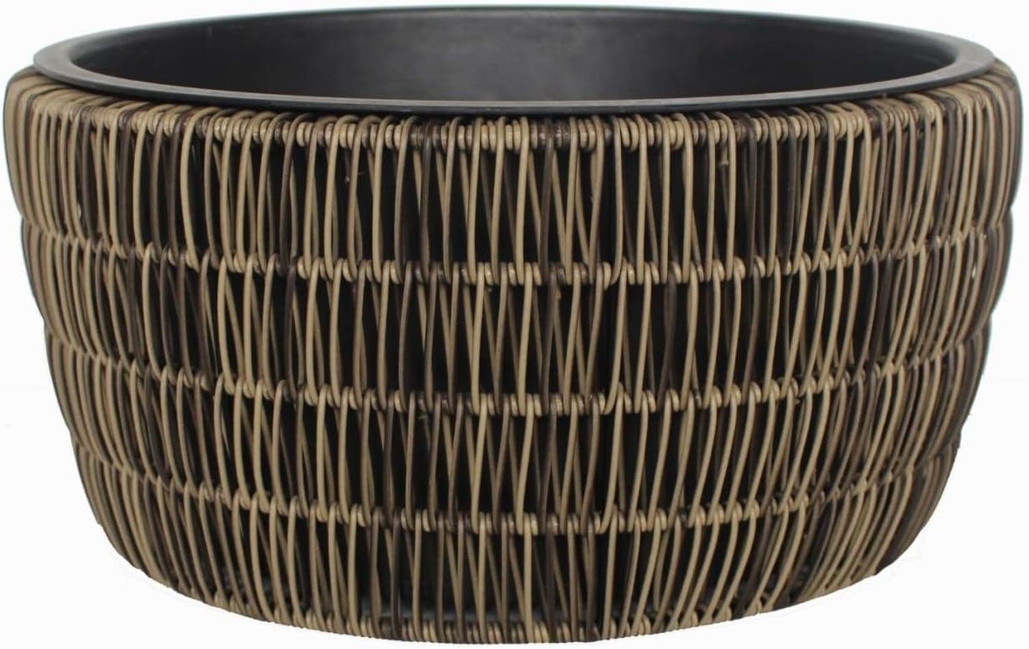 TrendLine Polyrattan Schale Ø 44 x 21 cm mit Einsatz Bild 1