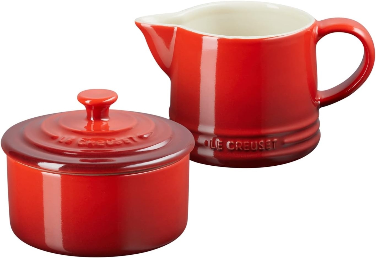 Le Creuset ZUCKER- UND MILCHSET KIRSCHROT Bild 1