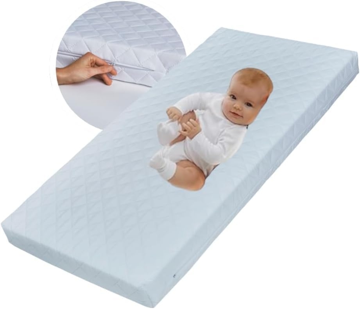 Kids Collective Kindermatratze SMART, Babymatratze 90x200 cm mit abnehmbarem Bezug, waschbar bei 60°C für Kinderbett, 200x90 cm, 8cm hoch, eco5 Zertifiziert Bild 1