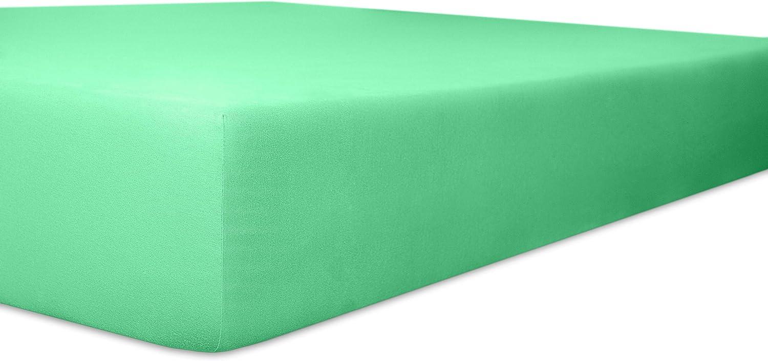 Kneer Qualität 93 Exclusive-Stretch Spannbetttuch, 200x220-200x240, 35 Lagune Bild 1