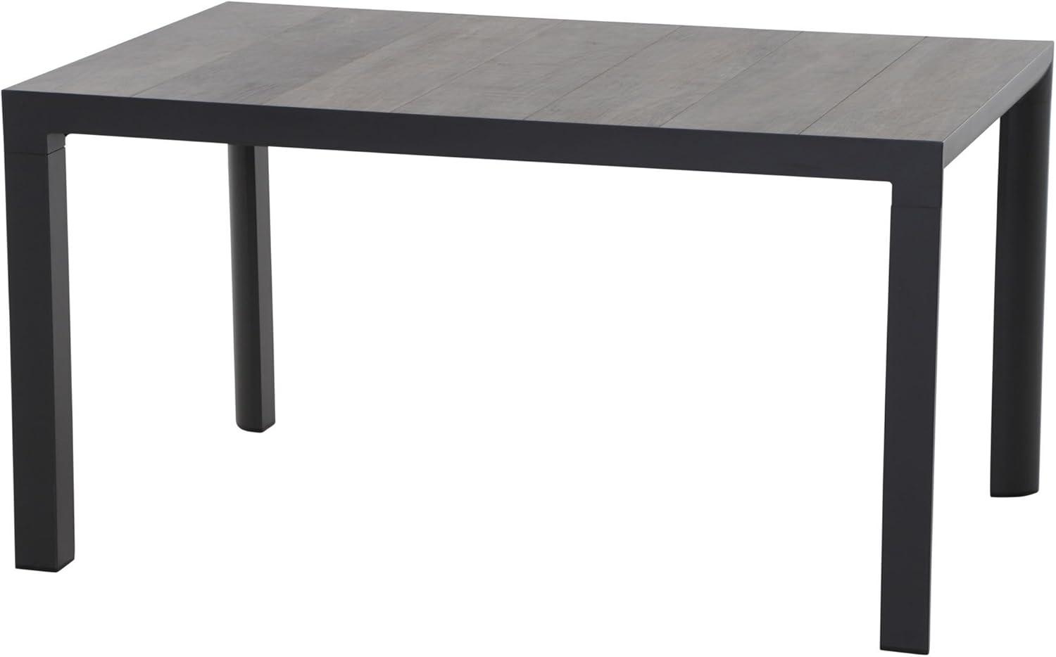 Silva Dining Tisch 140x90 anthrazit / washed grauey Bild 1