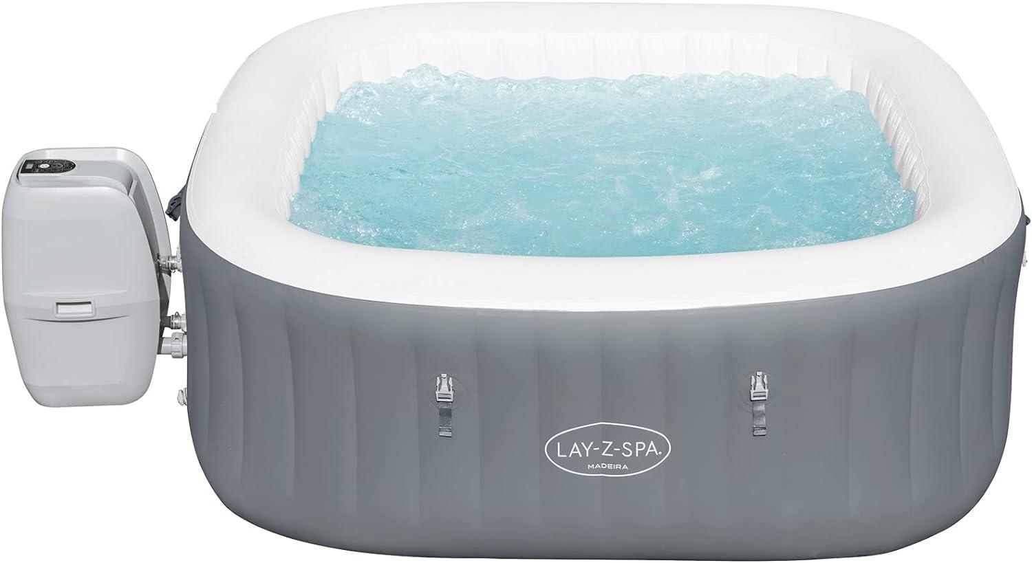 Bestway® LAY-Z-SPA® WLAN-Whirlpool Madeira AirJet™ 180 x 180 x 66 cm, eckig Bild 1